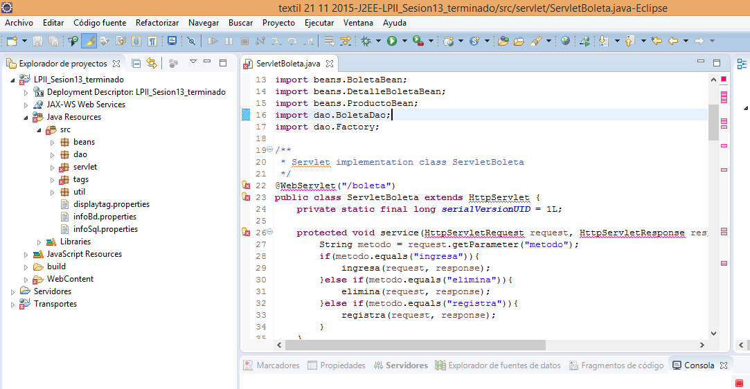 Error al importar WAR en Eclipse