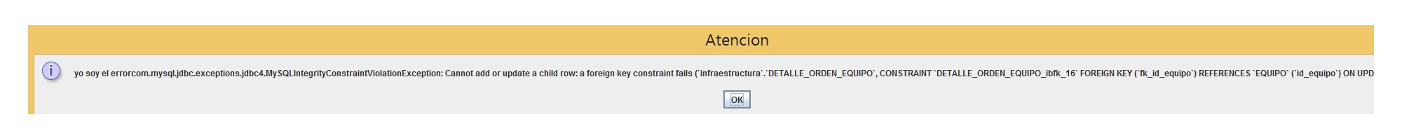 Excepcion